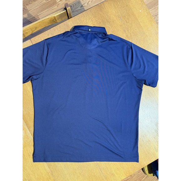 Mizzen + Main Performance Stretch Polo Shirt Short Sleeve Navy Men's XL - Picture 5 of 8